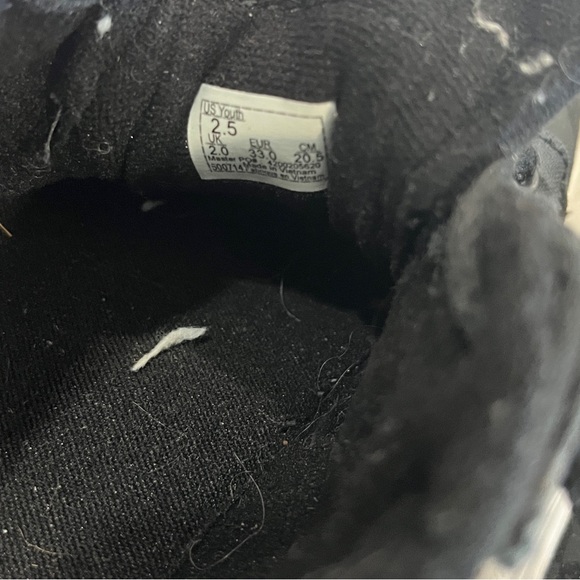 Vans Boys Size 2.5 Low Top Canvas Seldan Check Shoes Sneakers Skateboarding - Picture 9 of 12